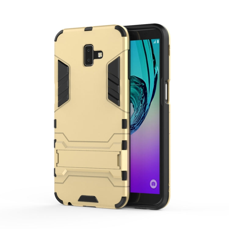 Shockproof PC + TPU Case for Galaxy J6+, with Holder
