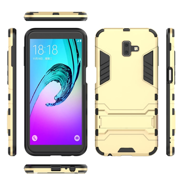 Shockproof PC + TPU Case for Galaxy J6+, with Holder