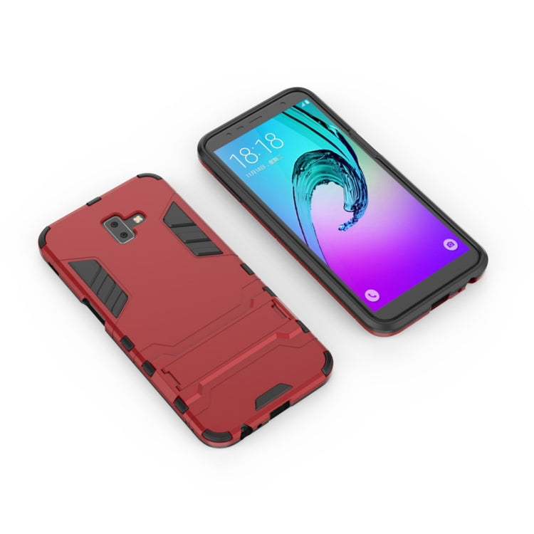 Shockproof PC + TPU Case for Galaxy J6+, with Holder