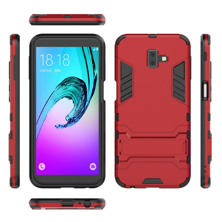 Shockproof PC + TPU Case for Galaxy J6+, with Holder