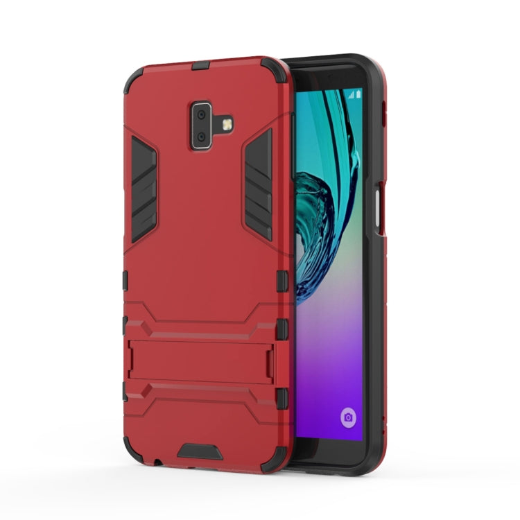 Shockproof PC + TPU Case for Galaxy J6+, with Holder
