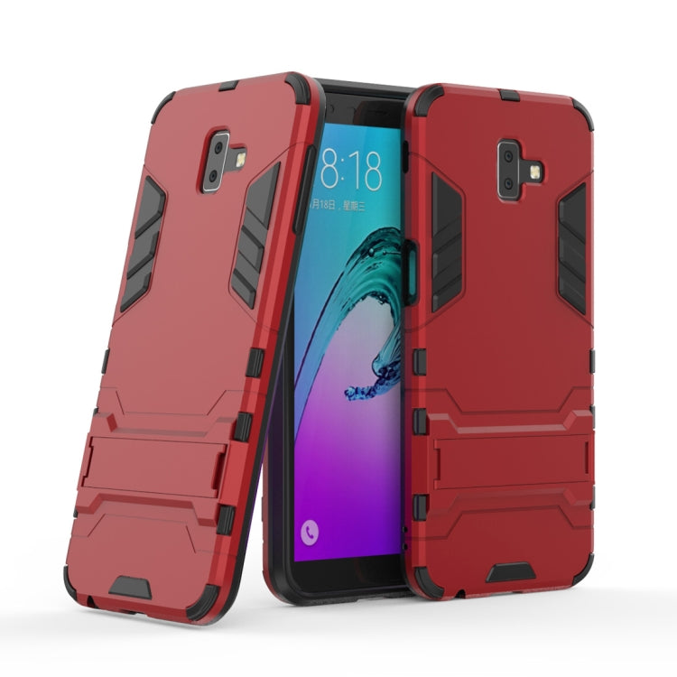 Shockproof PC + TPU Case for Galaxy J6+, with Holder