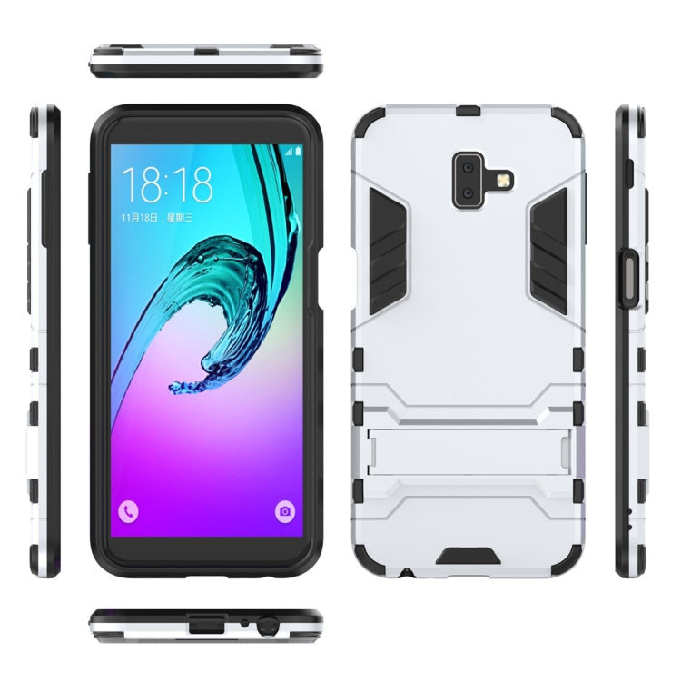 Shockproof PC + TPU Case for Galaxy J6+, with Holder