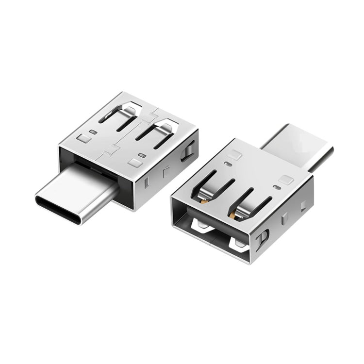 XQ-A002 Mini Zinc Alloy USB to USB-C / Type-C OTG Adapter Connector, For Galaxy S8 & S8 + / LG G6 / Huawei P10 & P10 Plus / Xiaomi Mi 6 & Max 2 and Other Smartphones