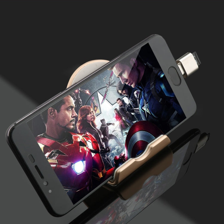 XQ-R002 TF Card to Micro USB Card Reader Connector with LED Indicator Light & Key Chain