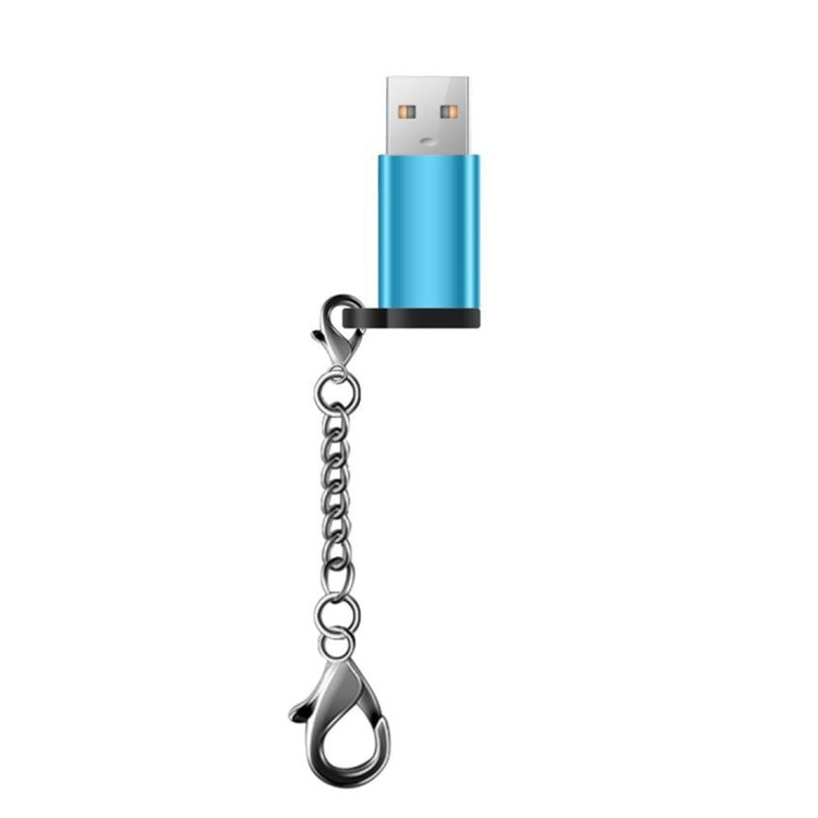XQ-U001 USB-C / Type-C to USB 3.0 Adapter Converter with Key Chain, Support Fast Charging & Data Transmission