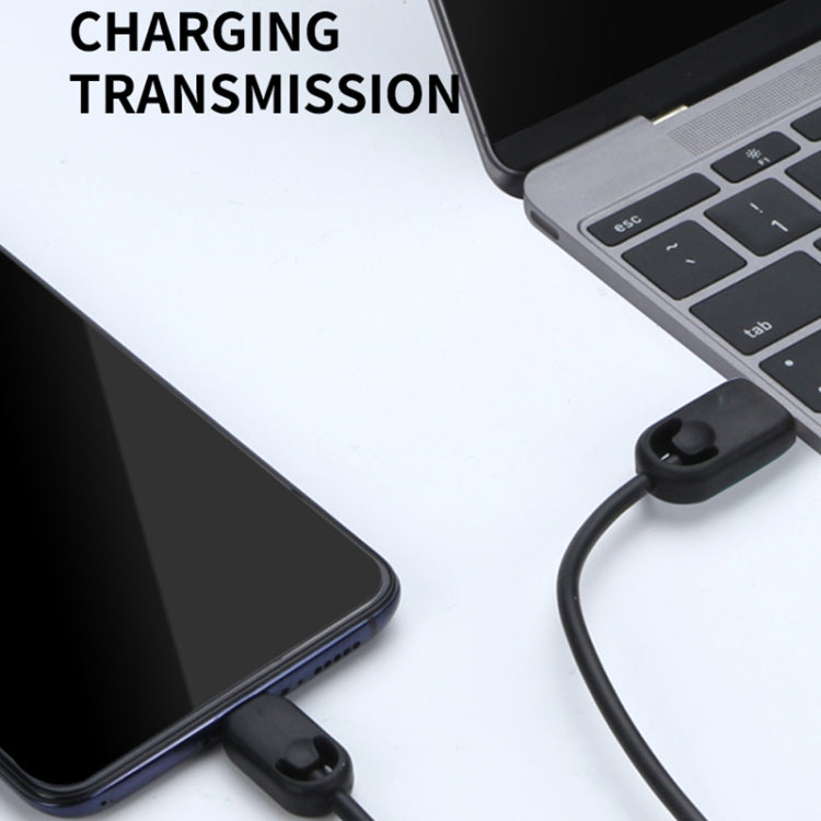 KIVEE KV-CH044 2.1A Type-C / USB-C to USB Silicone Charging Data Cable, Length: 1m