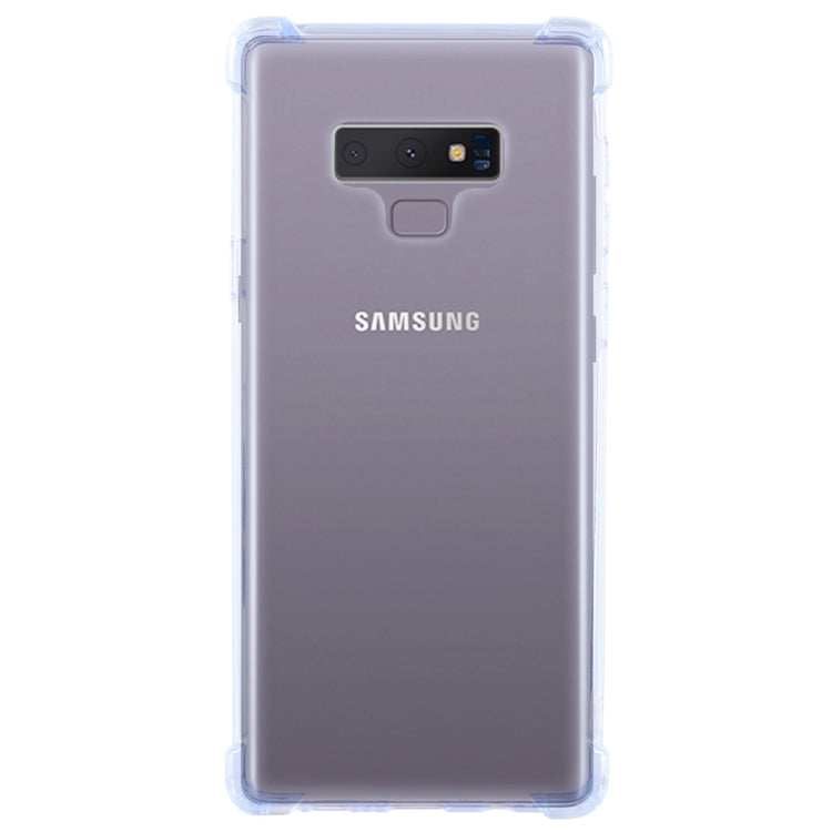50 PCS 0.75mm Dropproof Transparent TPU Case for Galaxy Note9(Blue)