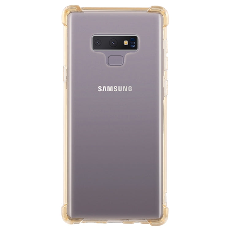 50 PCS 0.75mm Dropproof Transparent TPU Case for Galaxy Note9(Yellow)