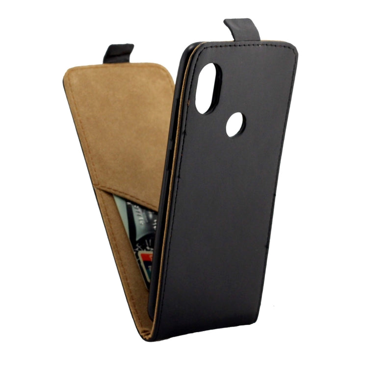 Business Style Vertical Flip TPU Leather Case for Galaxy A9 (2018), with Card Slot (Black)