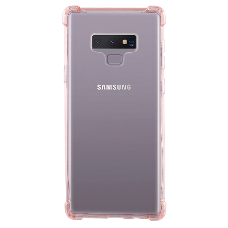 0.75mm Dropproof Transparent TPU Case for Galaxy Note9 (Pink)