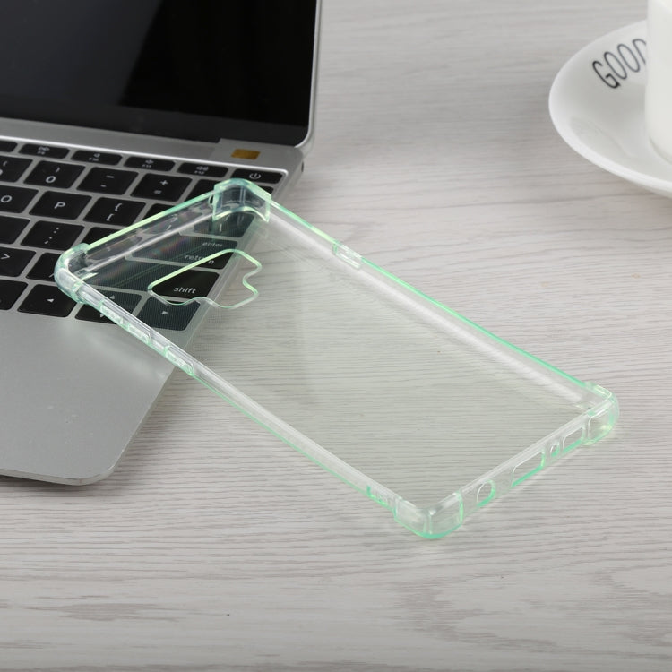 0.75mm Dropproof Transparent TPU Case for Galaxy Note9 (Green)