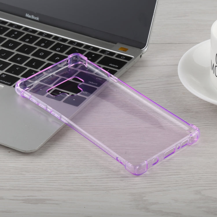 0.75mm Dropproof Transparent TPU Case for Galaxy Note9 (Purple)