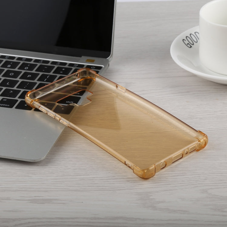 0.75mm Dropproof Transparent TPU Case for Galaxy Note9 (Yellow)