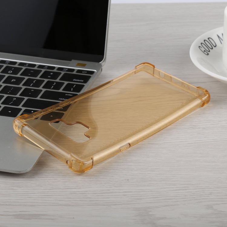 0.75mm Dropproof Transparent TPU Case for Galaxy Note9 (Yellow)