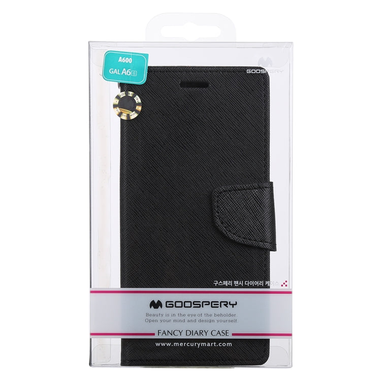 GOOSPERY FANCY DIARY Horizontal Flip PU Leather Case for Galaxy A6 (2018), with Holder & Card Slots & Wallet