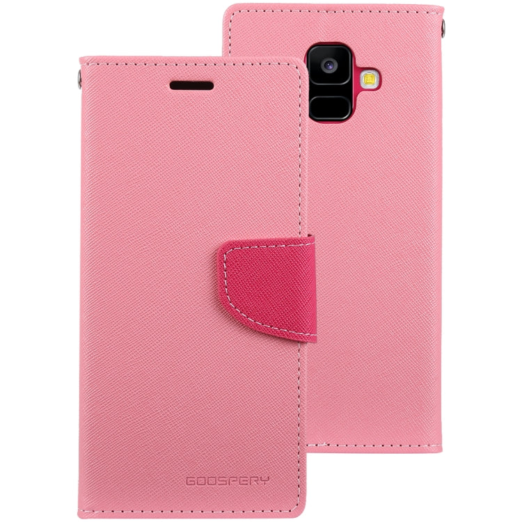 GOOSPERY FANCY DIARY Horizontal Flip PU Leather Case for Galaxy A6 (2018), with Holder & Card Slots & Wallet