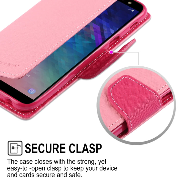 GOOSPERY FANCY DIARY Horizontal Flip PU Leather Case for Galaxy A6 (2018), with Holder & Card Slots & Wallet
