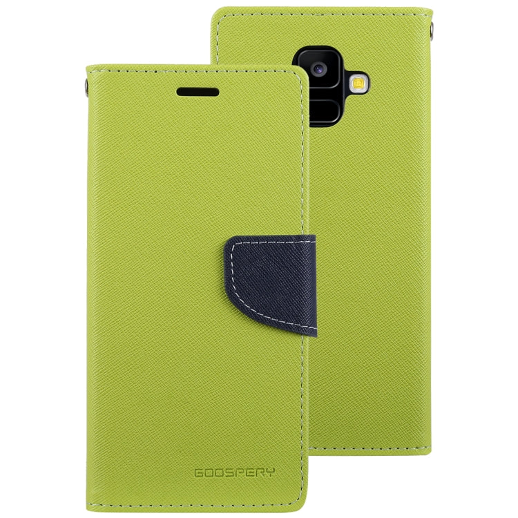 GOOSPERY FANCY DIARY Horizontal Flip PU Leather Case for Galaxy A6 (2018), with Holder & Card Slots & Wallet