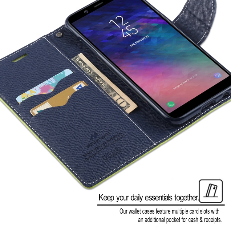 GOOSPERY FANCY DIARY Horizontal Flip PU Leather Case for Galaxy A6 (2018), with Holder & Card Slots & Wallet
