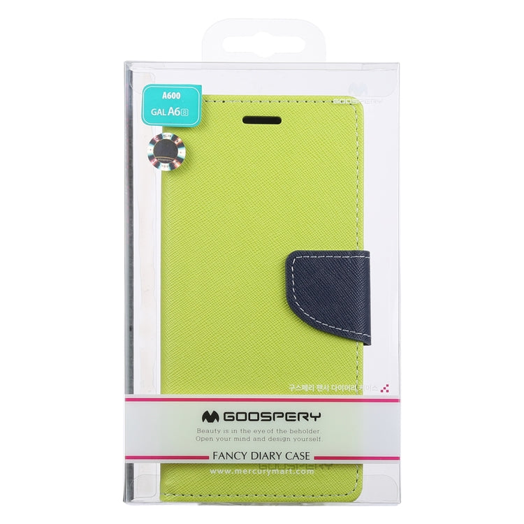 GOOSPERY FANCY DIARY Horizontal Flip PU Leather Case for Galaxy A6 (2018), with Holder & Card Slots & Wallet