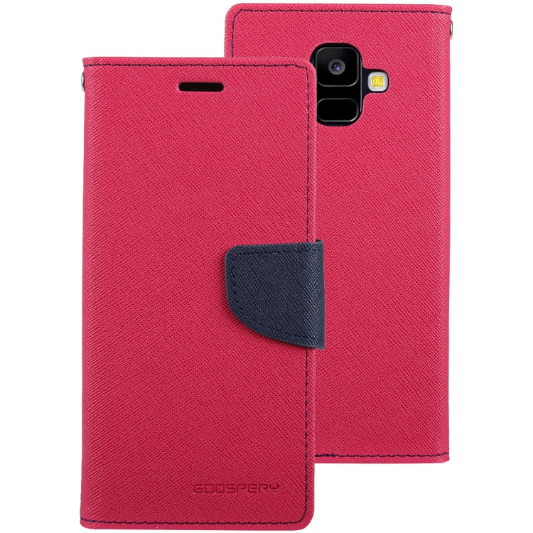 GOOSPERY FANCY DIARY Horizontal Flip PU Leather Case for Galaxy A6 (2018), with Holder & Card Slots & Wallet