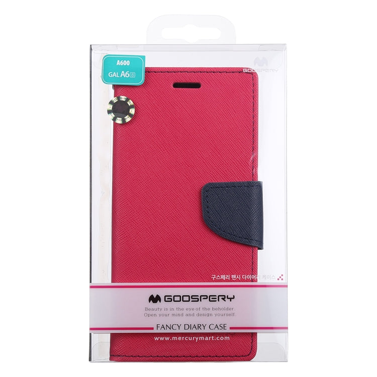 GOOSPERY FANCY DIARY Horizontal Flip PU Leather Case for Galaxy A6 (2018), with Holder & Card Slots & Wallet