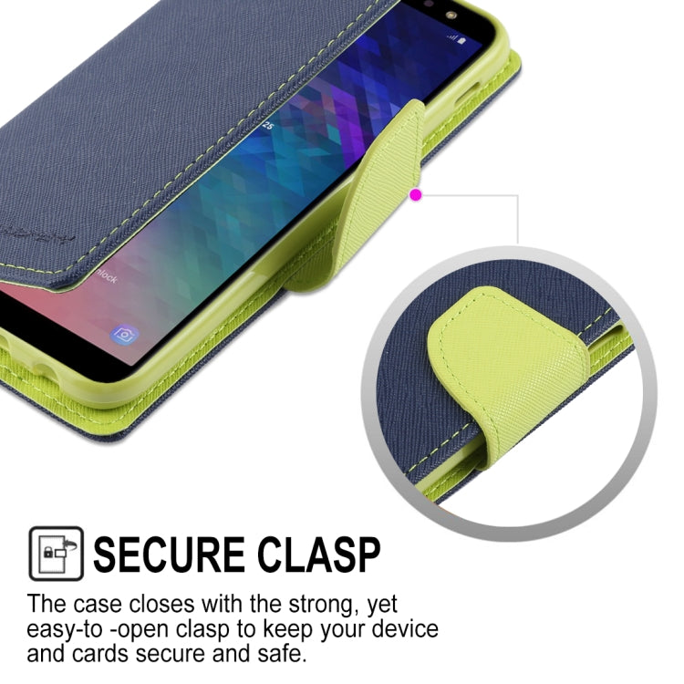 GOOSPERY FANCY DIARY Horizontal Flip PU Leather Case for Galaxy A6 (2018), with Holder & Card Slots & Wallet