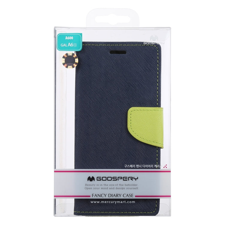 GOOSPERY FANCY DIARY Horizontal Flip PU Leather Case for Galaxy A6 (2018), with Holder & Card Slots & Wallet