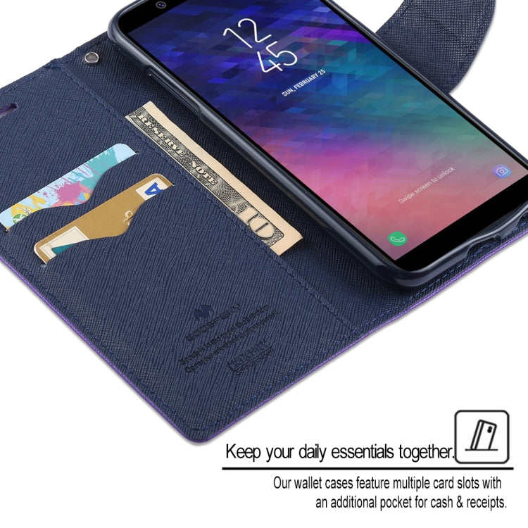 GOOSPERY FANCY DIARY Horizontal Flip PU Leather Case for Galaxy A6 (2018), with Holder & Card Slots & Wallet
