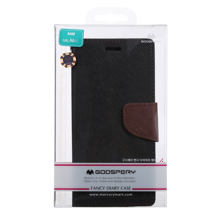 GOOSPERY FANCY DIARY Horizontal Flip PU Leather Case for Galaxy A6 (2018), with Holder & Card Slots & Wallet