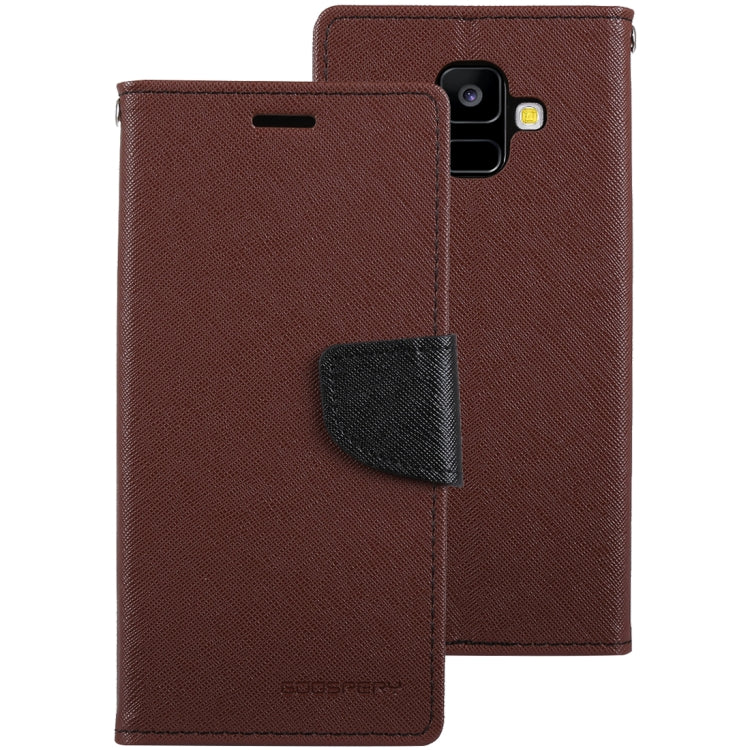 GOOSPERY FANCY DIARY Horizontal Flip PU Leather Case for Galaxy A6 (2018), with Holder & Card Slots & Wallet