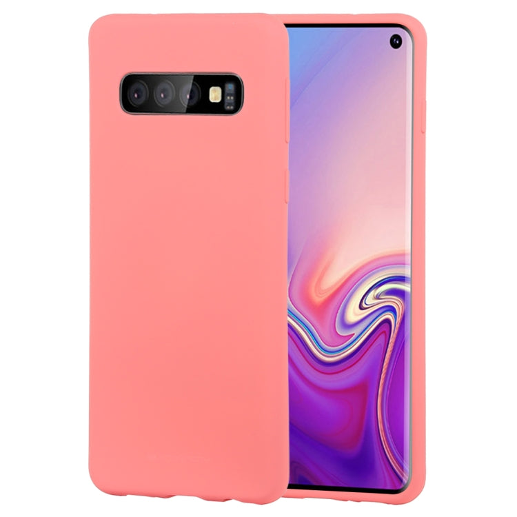GOOSPERY SOFT FEELING Liquid TPU Drop-proof Soft Case for Galaxy S10
