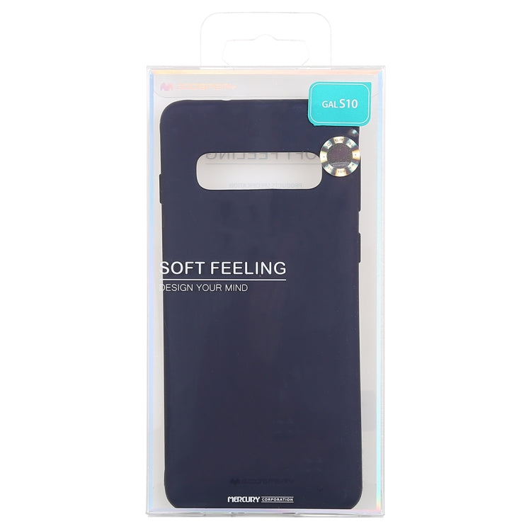 GOOSPERY SOFT FEELING Liquid TPU Drop-proof Soft Case for Galaxy S10
