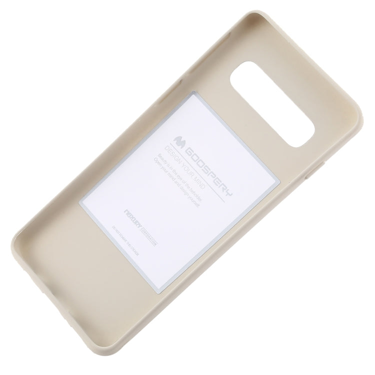 GOOSPERY SOFT FEELING Liquid TPU Drop-proof Soft Case for Galaxy S10