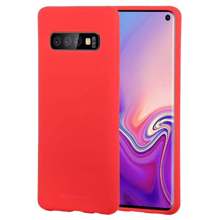 GOOSPERY SOFT FEELING Liquid TPU Drop-proof Soft Case for Galaxy S10