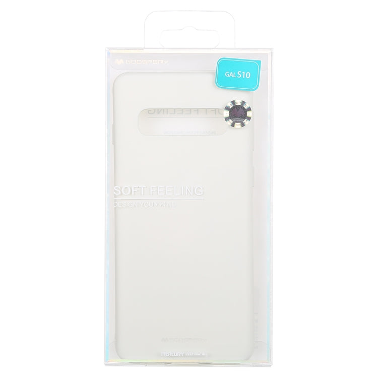 GOOSPERY SOFT FEELING Liquid TPU Drop-proof Soft Case for Galaxy S10
