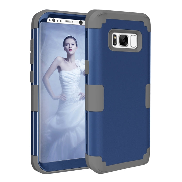 For Galaxy S8 Dropproof 3 in 1 Silicone sleeve for mobile phone