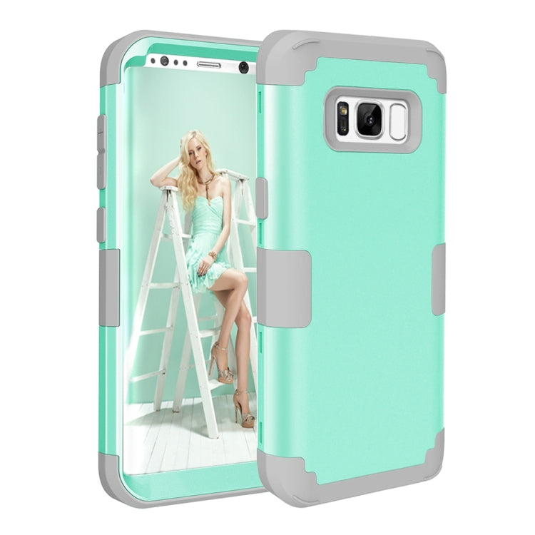 For Galaxy S8 Dropproof 3 in 1 Silicone sleeve for mobile phone