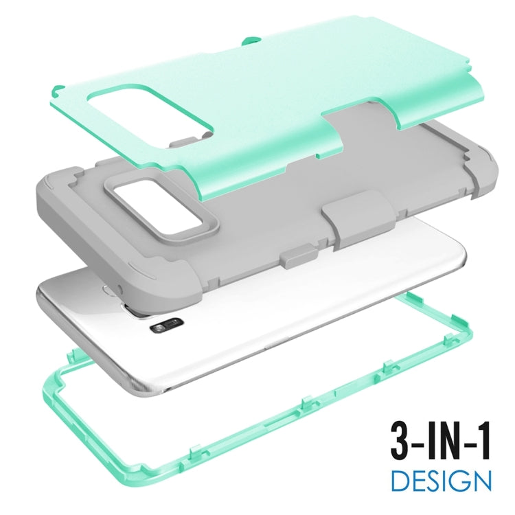 For Galaxy S8 Dropproof 3 in 1 Silicone sleeve for mobile phone