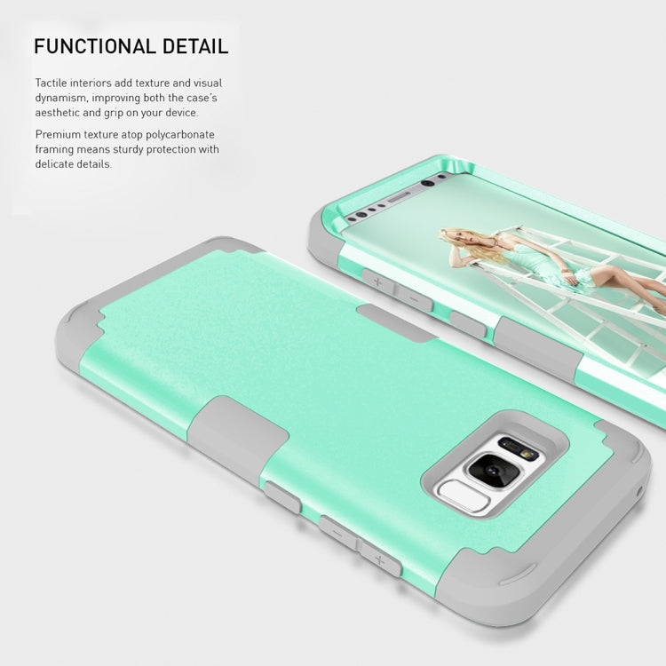 For Galaxy S8 Dropproof 3 in 1 Silicone sleeve for mobile phone