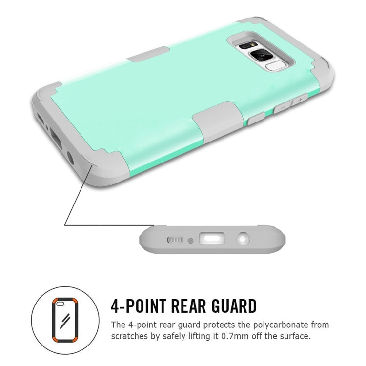 For Galaxy S8 Dropproof 3 in 1 Silicone sleeve for mobile phone