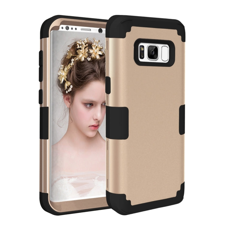 For Galaxy S8 Dropproof 3 in 1 Silicone sleeve for mobile phone