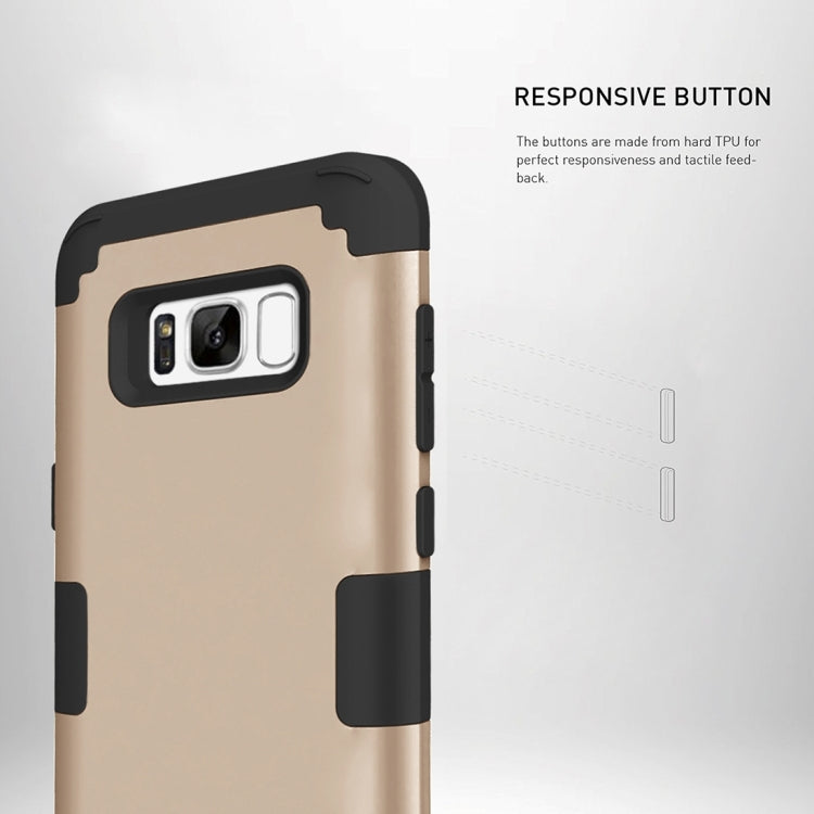 For Galaxy S8 Dropproof 3 in 1 Silicone sleeve for mobile phone