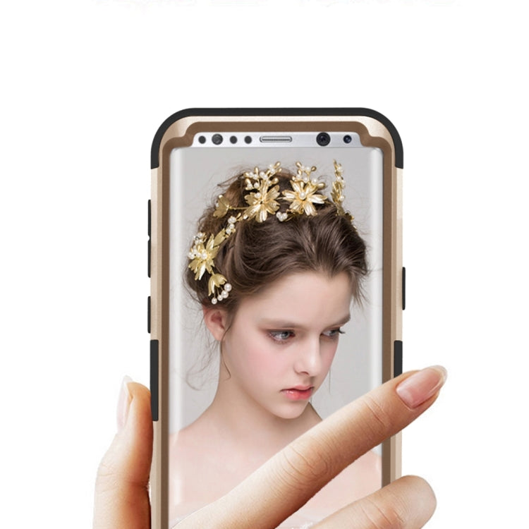 For Galaxy S8 Dropproof 3 in 1 Silicone sleeve for mobile phone