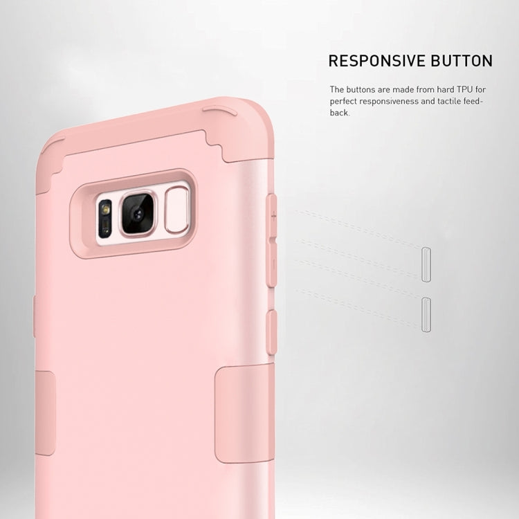 For Galaxy S8 Dropproof 3 in 1 Silicone sleeve for mobile phone