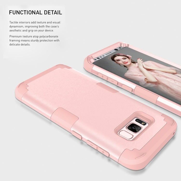 For Galaxy S8 Dropproof 3 in 1 Silicone sleeve for mobile phone