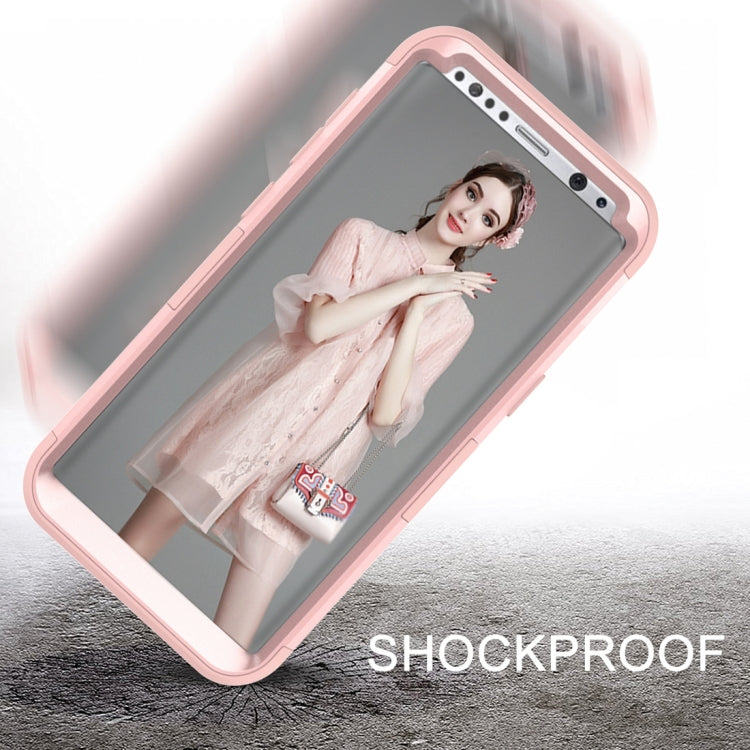 For Galaxy S8 Dropproof 3 in 1 Silicone sleeve for mobile phone