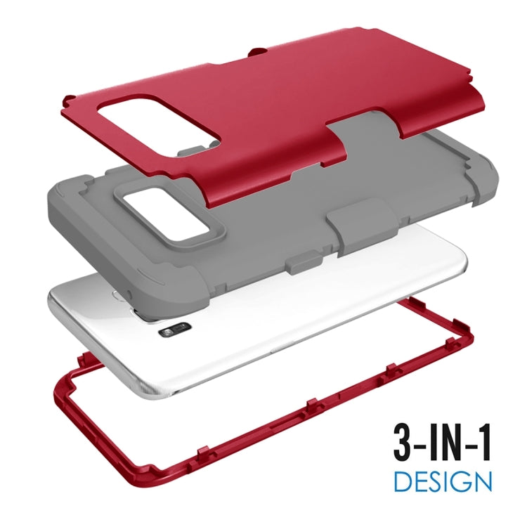 For Galaxy S8 Dropproof 3 in 1 Silicone sleeve for mobile phone