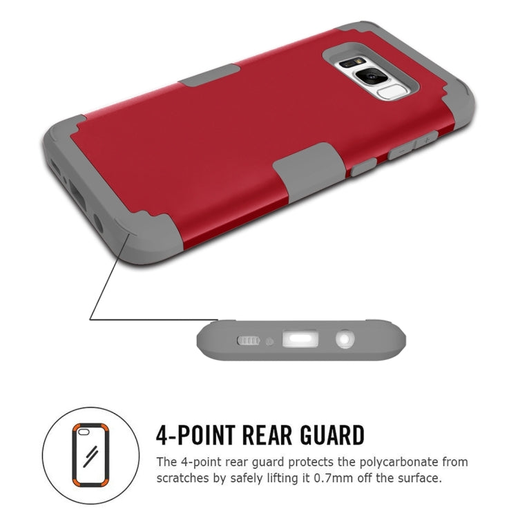 For Galaxy S8 Dropproof 3 in 1 Silicone sleeve for mobile phone